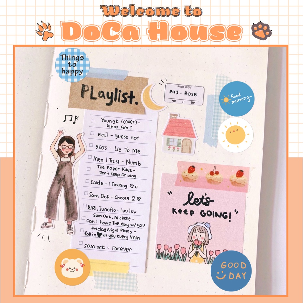 Cuộn 500 Nhãn Dán Sticker Thank You Nhiều Mẫu Hình Đáng Yêu