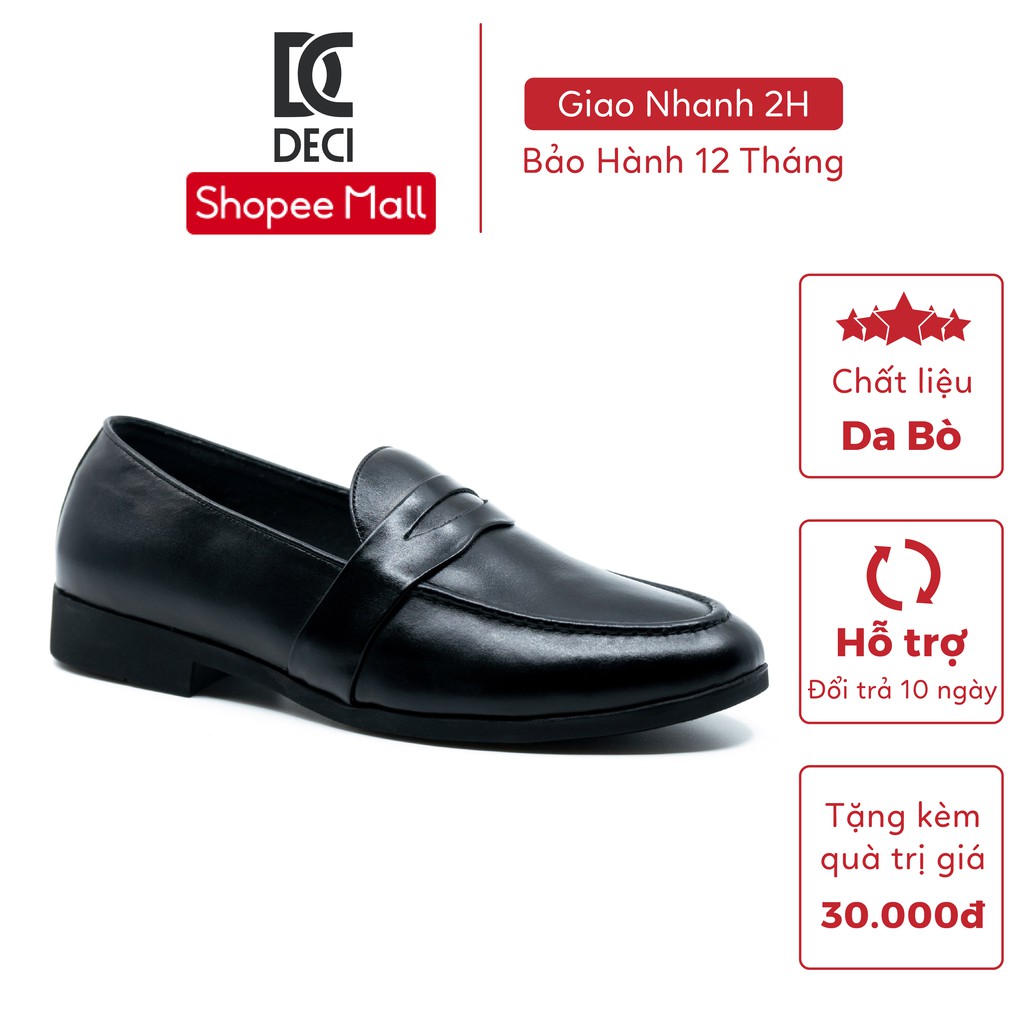 Giày lười tây nam công sở da bò cao cấp DECI-DB_16