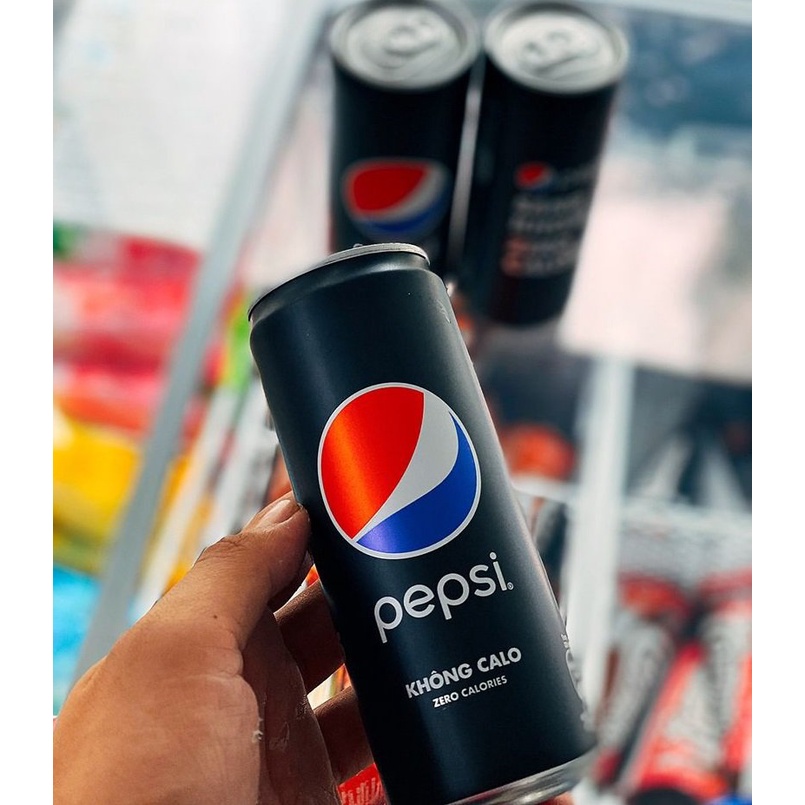 [Chỉ hỏa tốc] Lốc 6 Lon Nước Ngọt Có Gas Pepsi Cola Không Calo Soft Drink Lon 330ml Date Luôn Mới