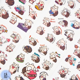 Sticker ốc sên(set6)