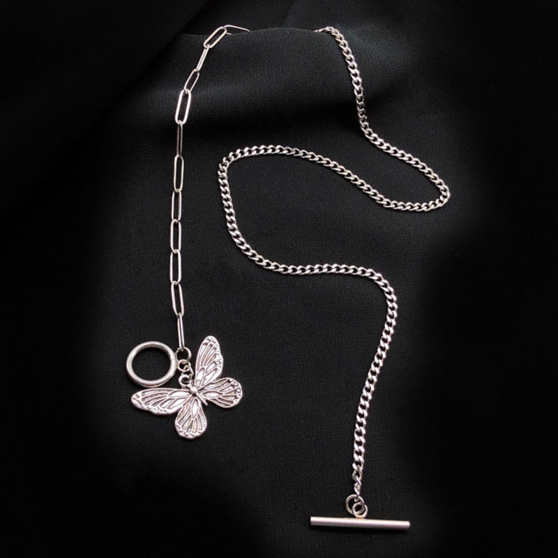 Dây Chuyền Mặt Hình Bướm 22328 Phong Cách ins Cá Tính