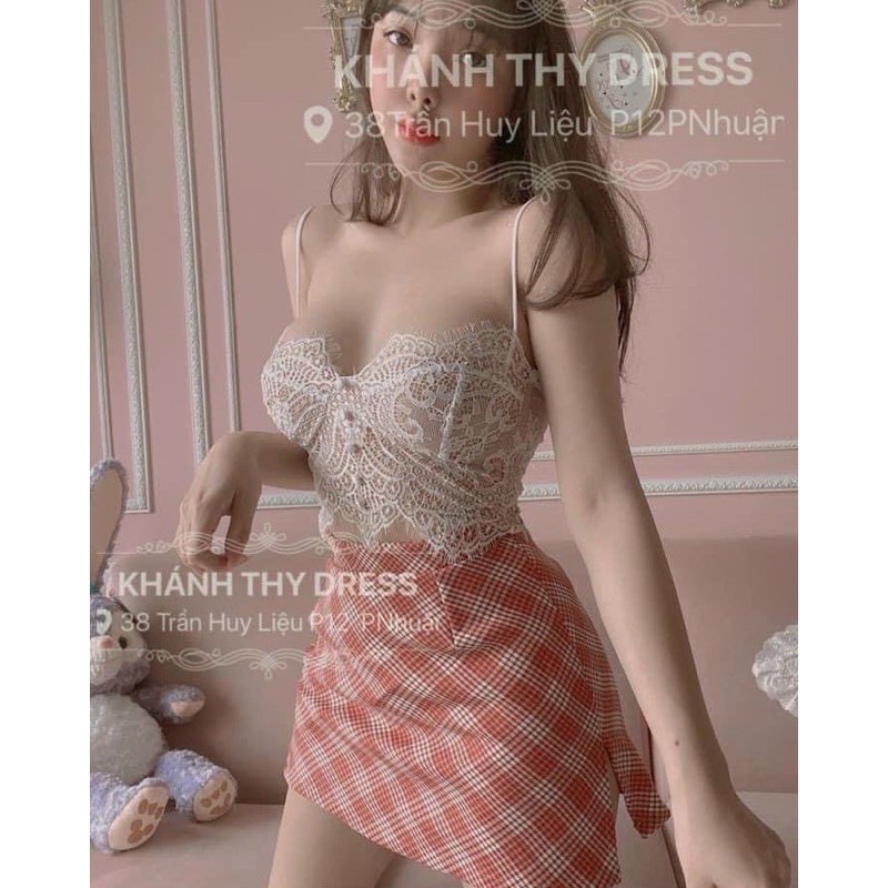 Áo 2 dây ren croptop, áo bra ren - z8U | BigBuy360 - bigbuy360.vn