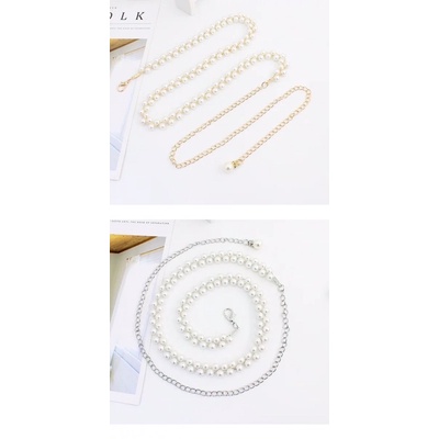 Mã Hd03- Đai váy chiết eo Ngọc trai xinh