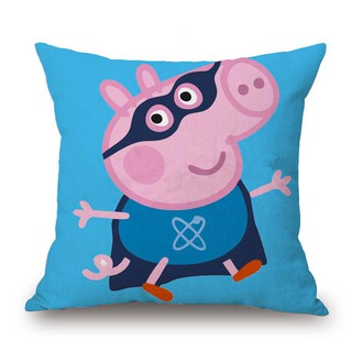 Vỏ bọc gối trang trí in hình Peppa Pig 45x45cm