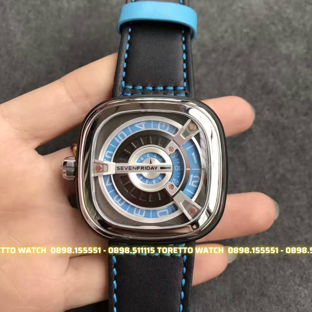 Đồng Hồ Nam [Sevenfriday - M1/05] - Automatic - Hộp Gỗ, Sách, Thẻ Bảo Hành 2 năm , Khăn, Dây Cao Su Cao Cấp Tặng Kèm