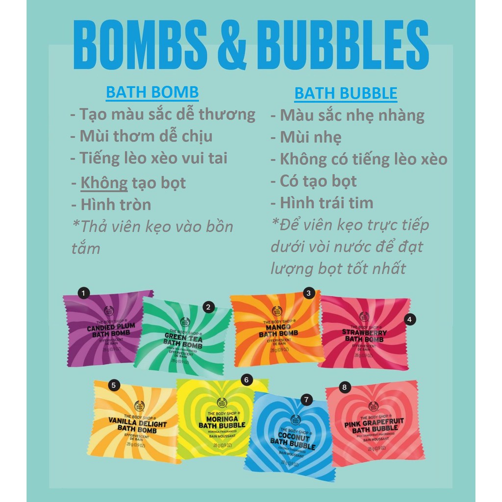 Viên thả bồn tắm The Body Shop Bath Bomb và Bath Bubble 28 g | BigBuy360 - bigbuy360.vn