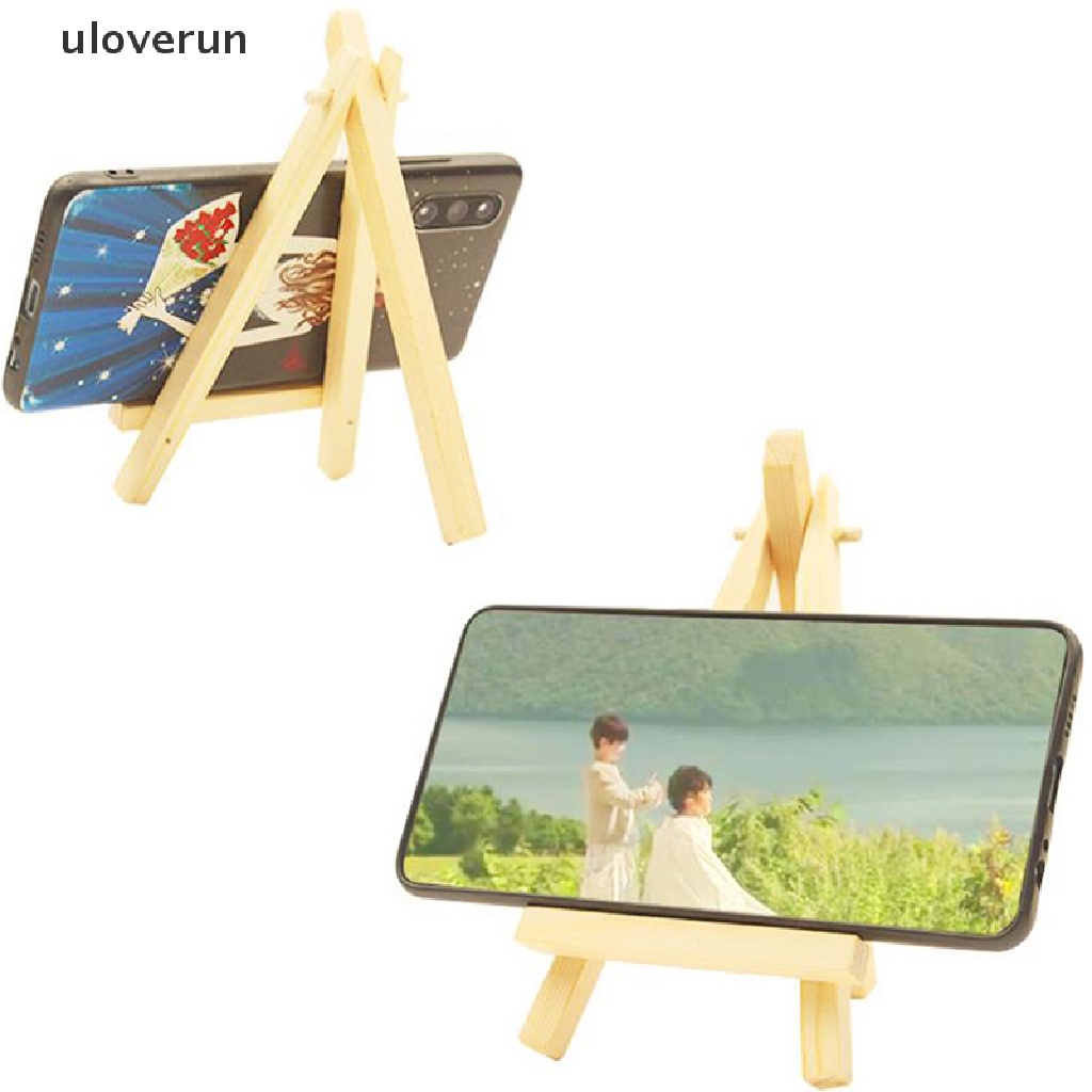 Giá Đỡ Ba Chân Mini Bằng Gỗ Và Vải Bạt Dùng Trưng Bày Tranh Vẽ