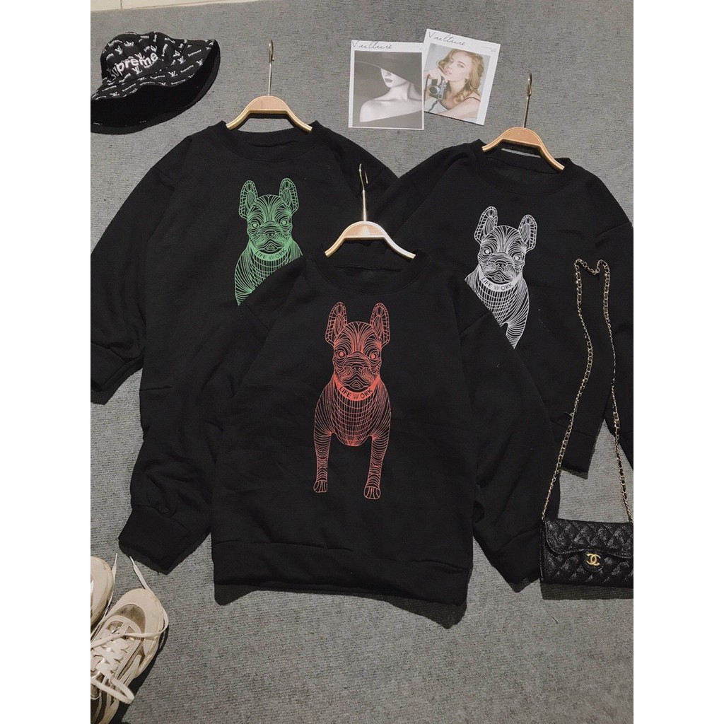 Áo Sweater Nỉ Bông Chú Chó Thu Đông Ulzzang Unisex Form Rộng - HD Shop Quần Áo Thời Trang | BigBuy360 - bigbuy360.vn