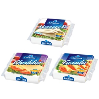 [Date Mới] Phô Mai Lát Lactima Cheddar / Gouda / Mozzarella 200gr