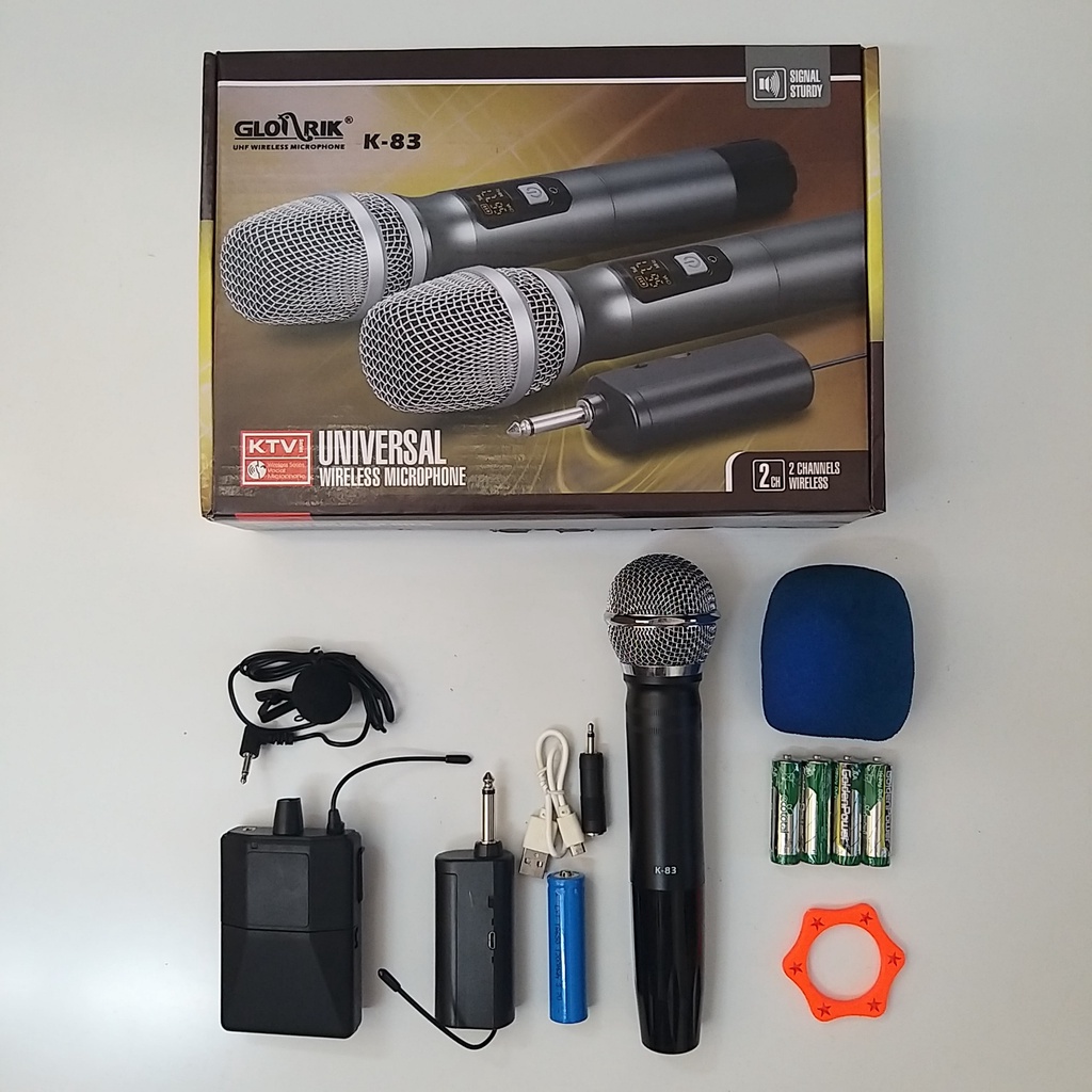 [Chính hãng] Micro karaoke không dây UHF Glosrik K81 K83 K84