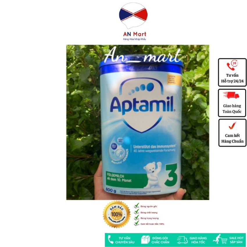 SỮA APTAMIL CỦA ĐỨC ĐỦ SỐ 1, 2, 3 800G