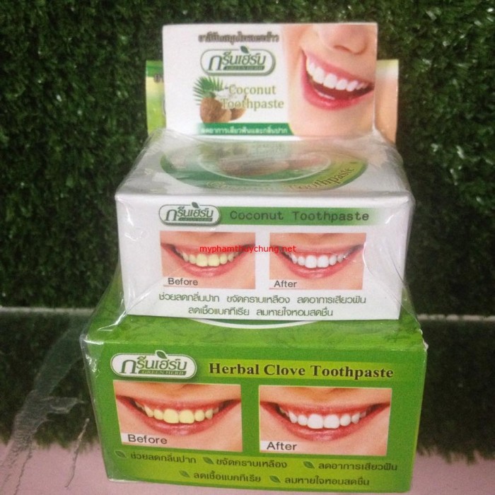 Kem Làm Trắng Răng Herbal Clove Toothpaste Thái Lan