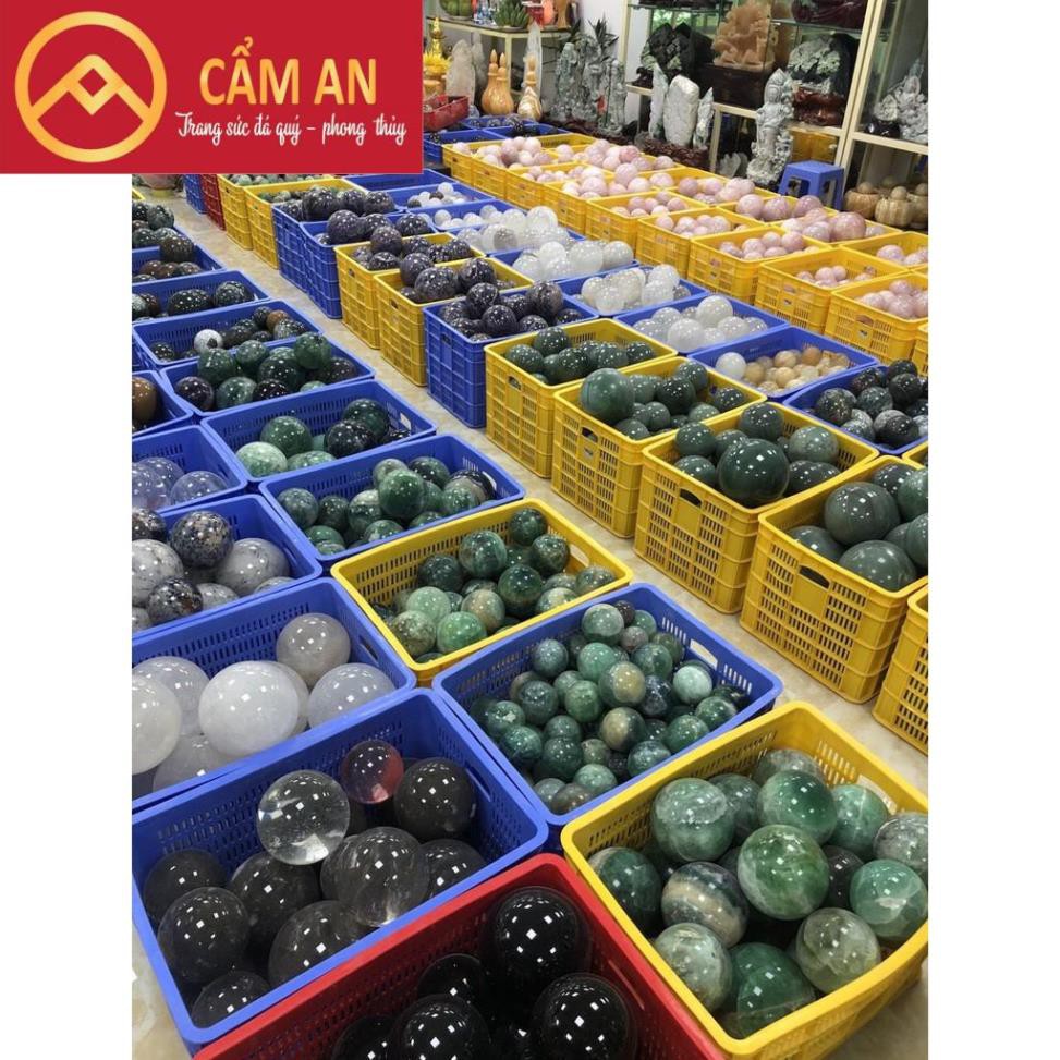[XẢ KHO) Quả Cầu Phong Thủy Flourits  Xanh  cầu Tài Lộc, May Mắn, Bình An - Phong Thủy Cẩm An