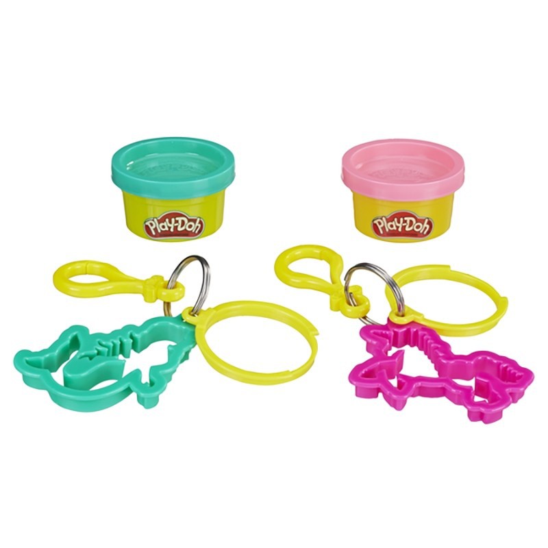 Đồ chơi hộp đất nặn móc khóa khủng long và cá mập Play-Doh E5000 (Giao mẫu ngẫu nhiên)