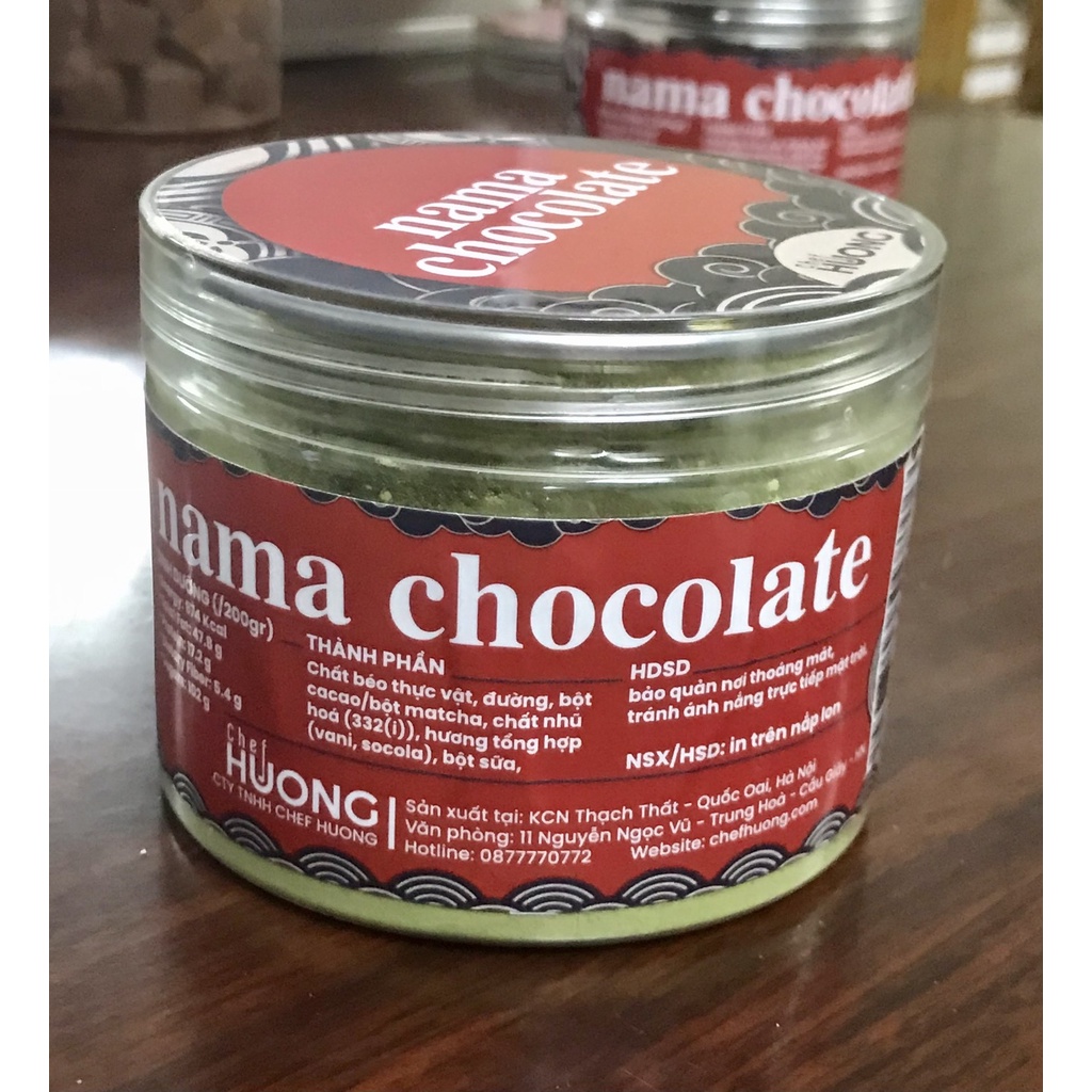 Nama Chocolate Matcha Chef Huong (30 viên)