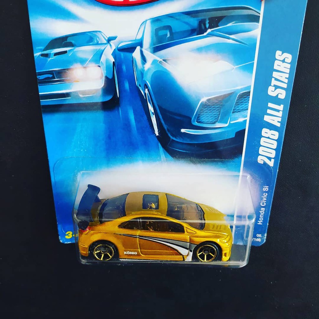 Hot Wheels Mô Hình Đồ Chơi Xe Hơi Honda Civic Si Gold Vhtf Akta Rare (1 Cái)