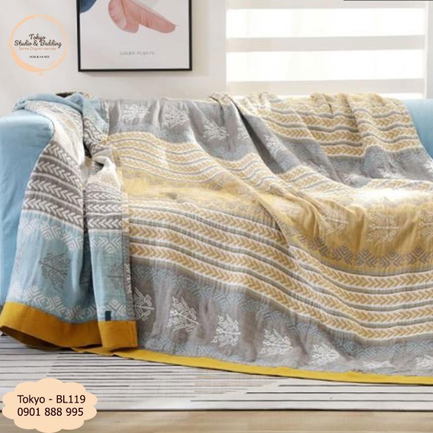 M69_Chăn Thu Xô Cotton Sợi tre Organic_Dòng Basic siêu kháng khuẩn