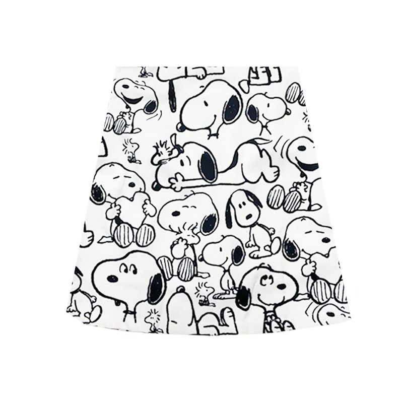 Chân Váy Chữ A Lưng Cao Họa Tiết Chó Snoopy Thời Trang | BigBuy360 - bigbuy360.vn