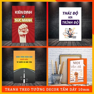 Bộ tranh dán tường trang trí văn phòng kích thước 20x30 cm x 1 tấm, kèm băng dính xốp