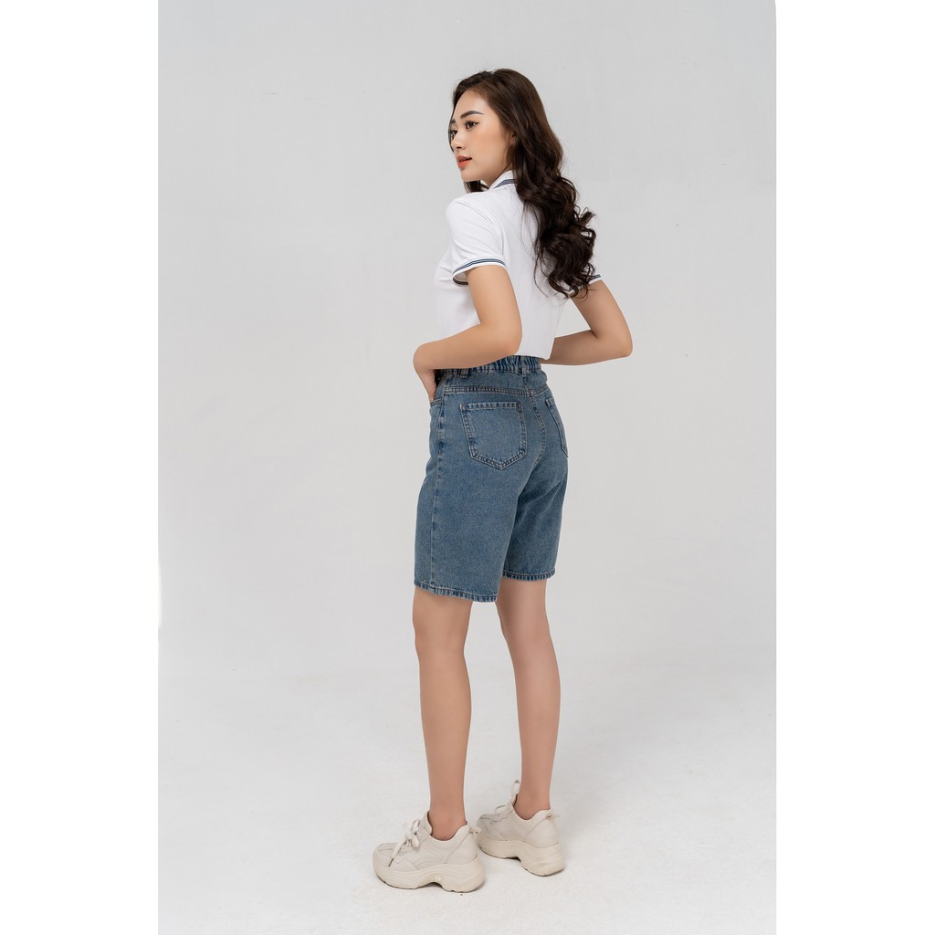 Quần short jean nữ Yody lửng nữ rộng co giãn năng động SJN3052 | BigBuy360 - bigbuy360.vn