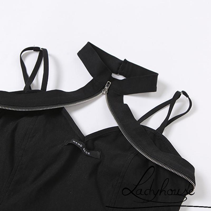 Áo Hai Dây Mỏng Mùa Hè Ôm Dáng Với Hai Dây Hở Lỗ Cho Nữ