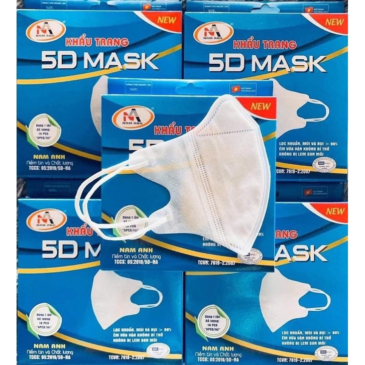 Khẩu Trang - 5D Mask thùng 1000 cái
