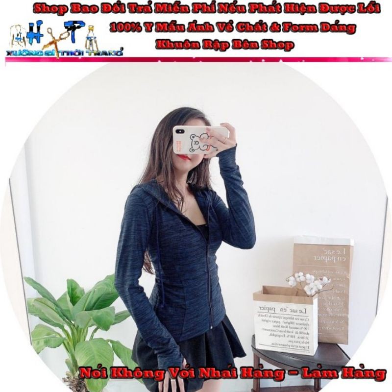 áo khoác nữ thun ôm body form dài vải dệt lạnh mỏng nhẹ mịn mát cao cấp mẫu đẹp có mũ thời trang 2021 | BigBuy360 - bigbuy360.vn
