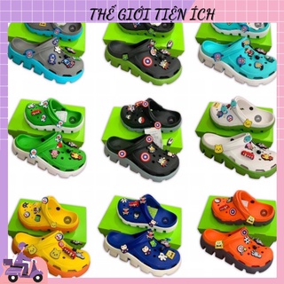 [ Tặng kèm 10 sticker ] ❤️DÉP SỤC CHỐNG TRƠN ❤️  DÉP XỤC ĐỘN ĐẾ CAO CẤP  88227 THẾ GIỚI TIỆN ÍCH 88