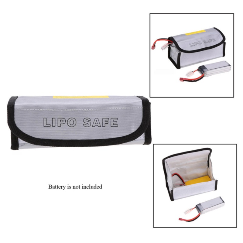 Bộ 2 Túi Đựng Pin Lipo Sức Chứa Lớn Chống Nổ An Toàn