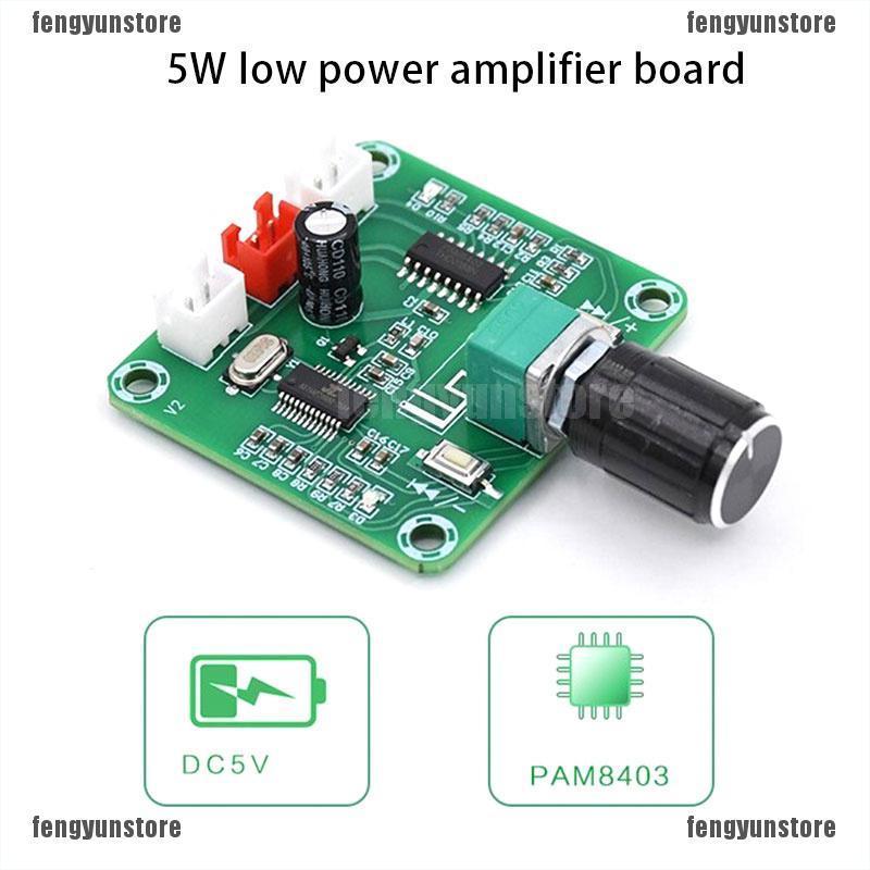 Bảng Mạch Khuếch Đại Âm Thanh PAM8403 Bluetooth 5.0 2 * 5W Kênh Kép Năng Lượng Thấp DIY