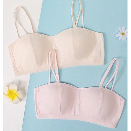 Bra / Áo Lá Cotton Nữ Sinh Đính Nơ Hình Công Chúa Xuất Đông Âu ( A003 ). Hàng Loại Đẹp. | BigBuy360 - bigbuy360.vn