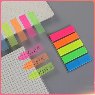 Giấy Dán Ghi Chú Đánh Dấu Màu Dạ Quang Trong Suốt