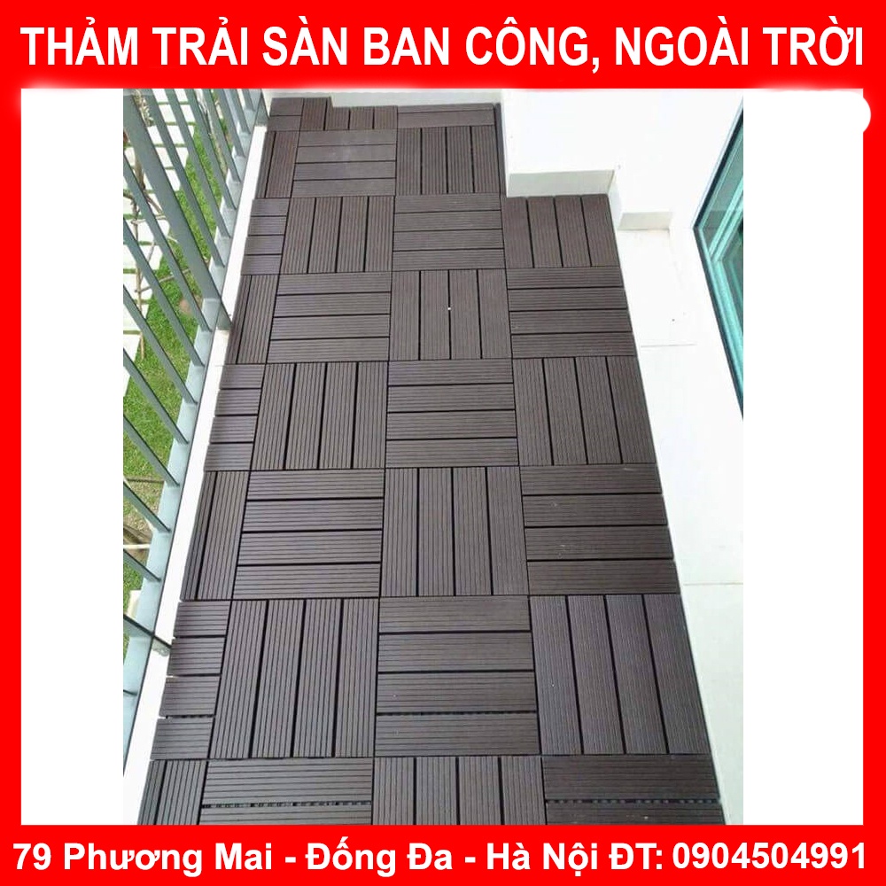 Vỉ Nhựa Lót Sàn Ban Công, Nhà, Nhà Tắm, Hồ Bơi, Sân Vườn, Ngoài Trời Siêu Bền KT 30x30cm