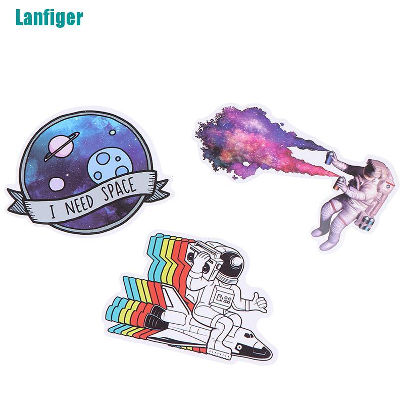 Set 50 Miếng Dán Trang Trí Máy Tính Hình Phi Hành Gia UFO