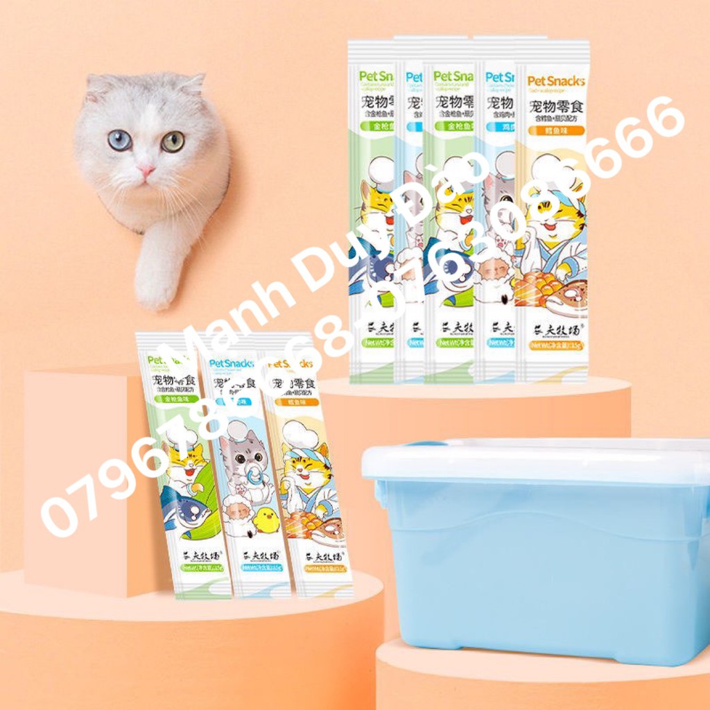 SÚP THƯỞNG CHO MÈO THƠM NGON BỔ DƯỠNG 3 VỊ MỚI - GIÁ LẺ RẺ NHƯ GIÁ BUÔN