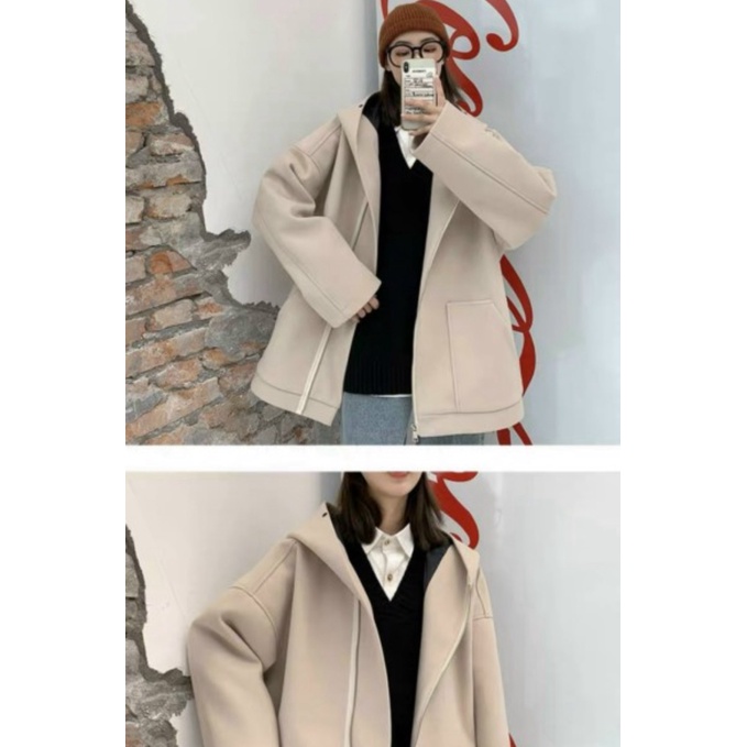 Áo Khoác Nỉ Nam Nữ 2 Lớp Trơn Kiểu Dáng Giả Vest Nón Cực To Chống Nắng Tốt U371 [NewUnisex]