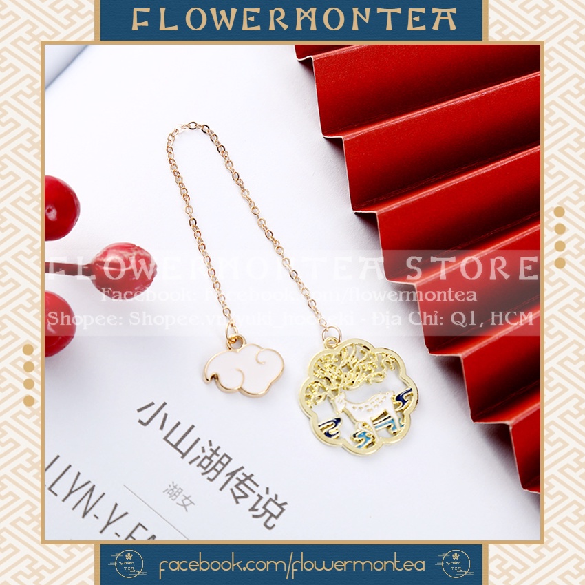 Thẻ Đánh Dấu Sách | Bookmark Dây Kim Loại - Cổ Phong 04