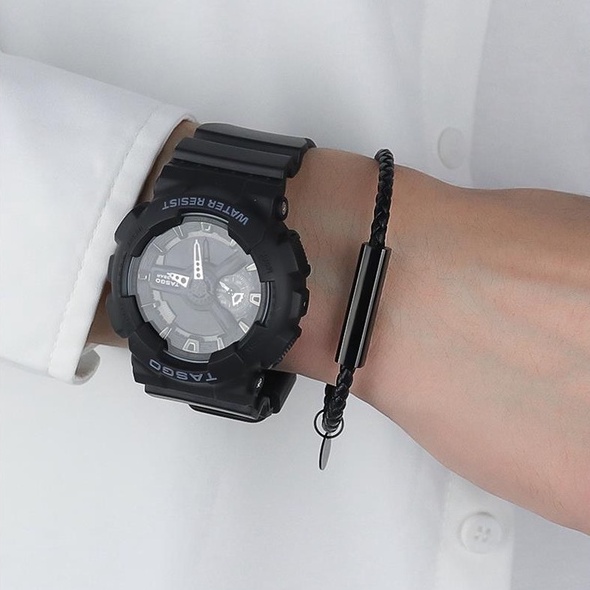 Vòng Tay Unisex Nam Nữ Lắc Tay Clancy Thời Trang Vòng Tay Nam Nữ Basic Loki Accessories Màu Đen Chất Liệu Titan Bền Bỉ