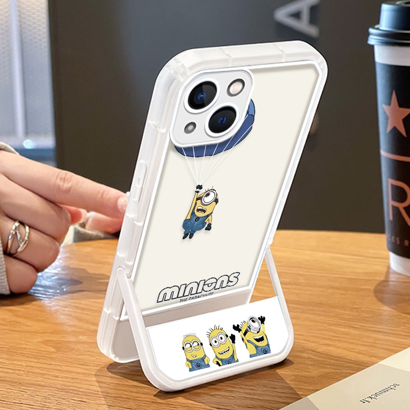 Ốp Điện Thoại TPU Mềm Trong Suốt In Hình Hoạt Hình Có Giá Đỡ Cho IPhone 13 7 8 Plus X XS Max XR 1112 Pro Max SE 2020