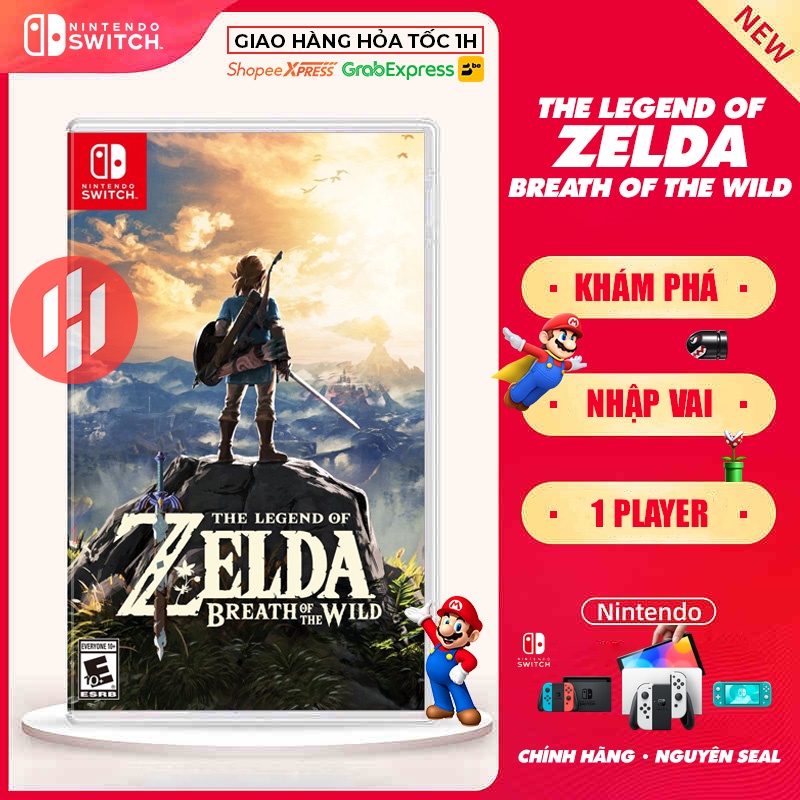 Game Nintendo Switch Zelda BOTW Breath of The Wild Nguyên Seal Giá Tốt - H2GameShop