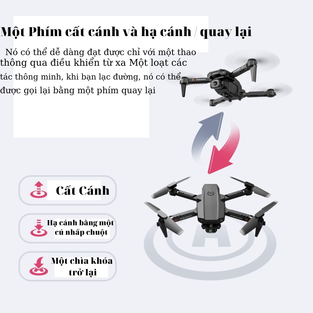 Drone camer mini giá rẻ XT6 - Máy bay điều khiển từ xa 4 cánh - Drone camera 4k - Flycam có camera - Fly cam giá rẻ | BigBuy360 - bigbuy360.vn