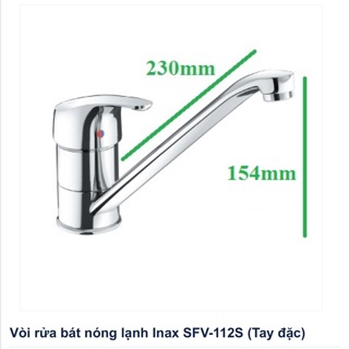Vòi rửa bát nóng lạnh Inax SFV-112S