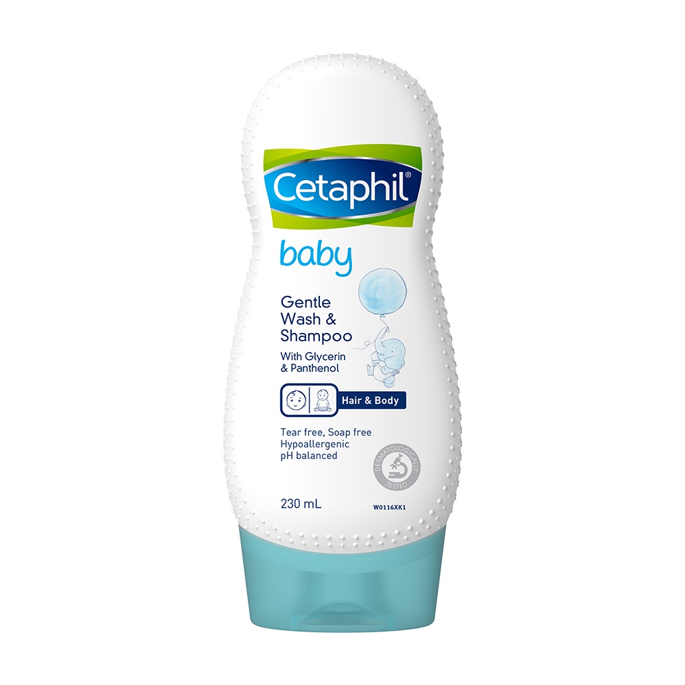 [Mã FMCGMALL -8% đơn 250K] Sữa tắm gội dịu nhẹ cho bé Cetaphil Baby Gentle Wash &amp; Shampoo 230ml/chai