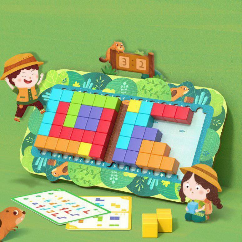 Bộ Đồ Chơi Mideer Logic challenge 5in1 Xếp hình thử thách trí tuệ 5 in 1 MD1117 toygarden