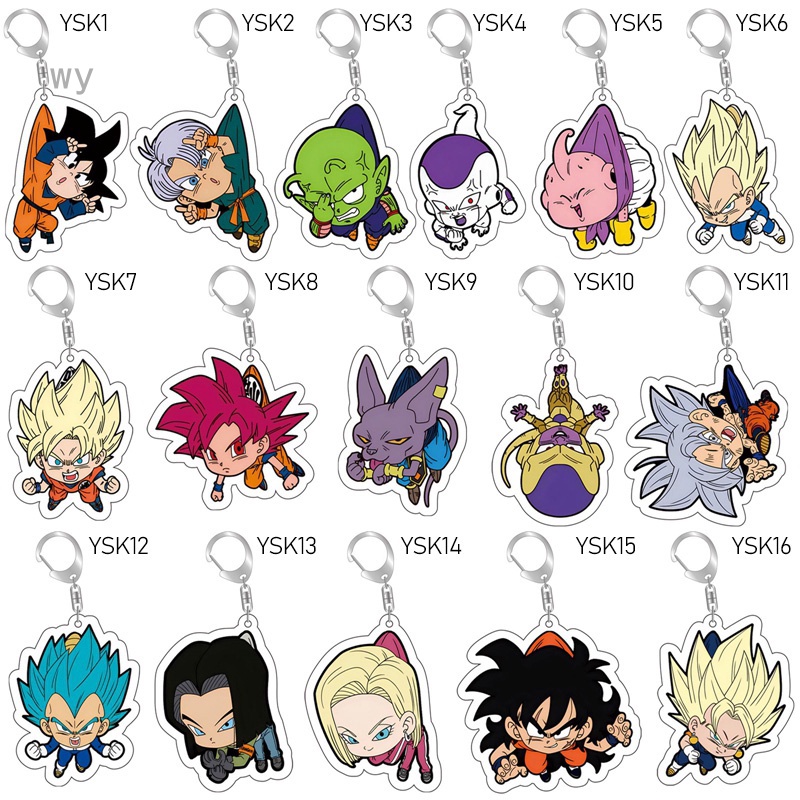 Móc Khóa Hình Nhân Vật Hoạt Hình Dragon Ball Dễ Thương