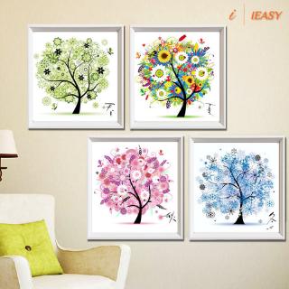 Tranh treo tường hình cây bốn mùa 45x45cm