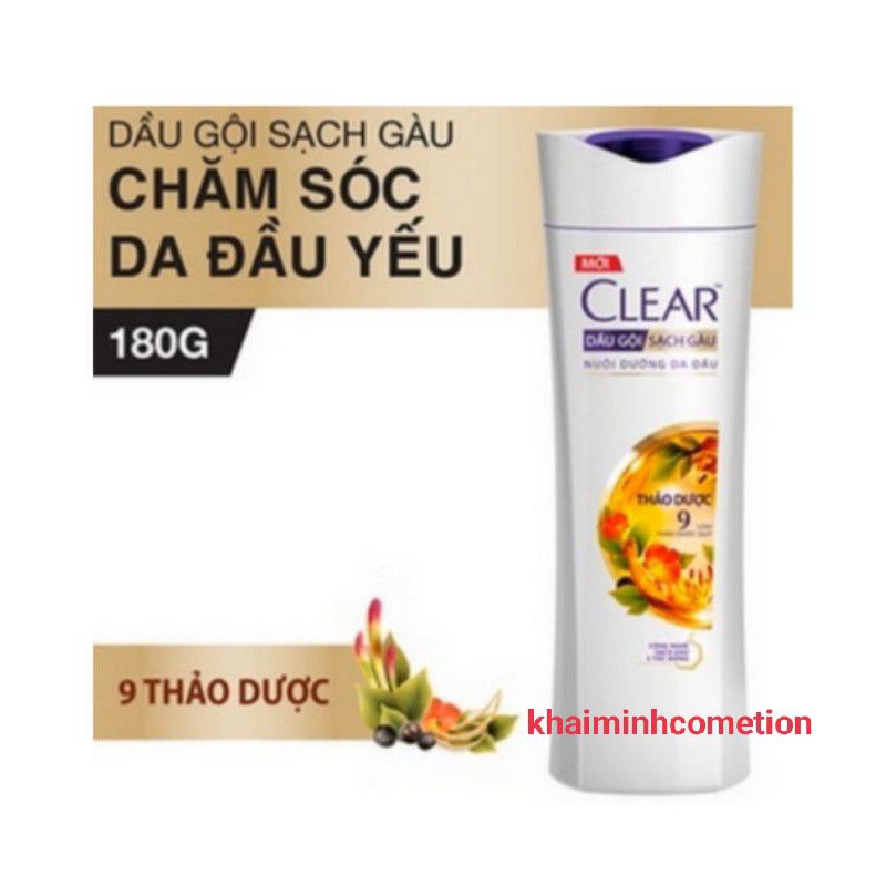 Dầu gội Clear thảo dược 140 gr HÀNG TẶNG DÍNH KEO