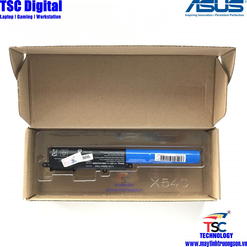 Pin Laptop ASUS X540S X540L X540SA X540S X540LA-SI302 A540 F540 R540LA | Pin Zin Nhập Khẩu Chất Lượng Cao