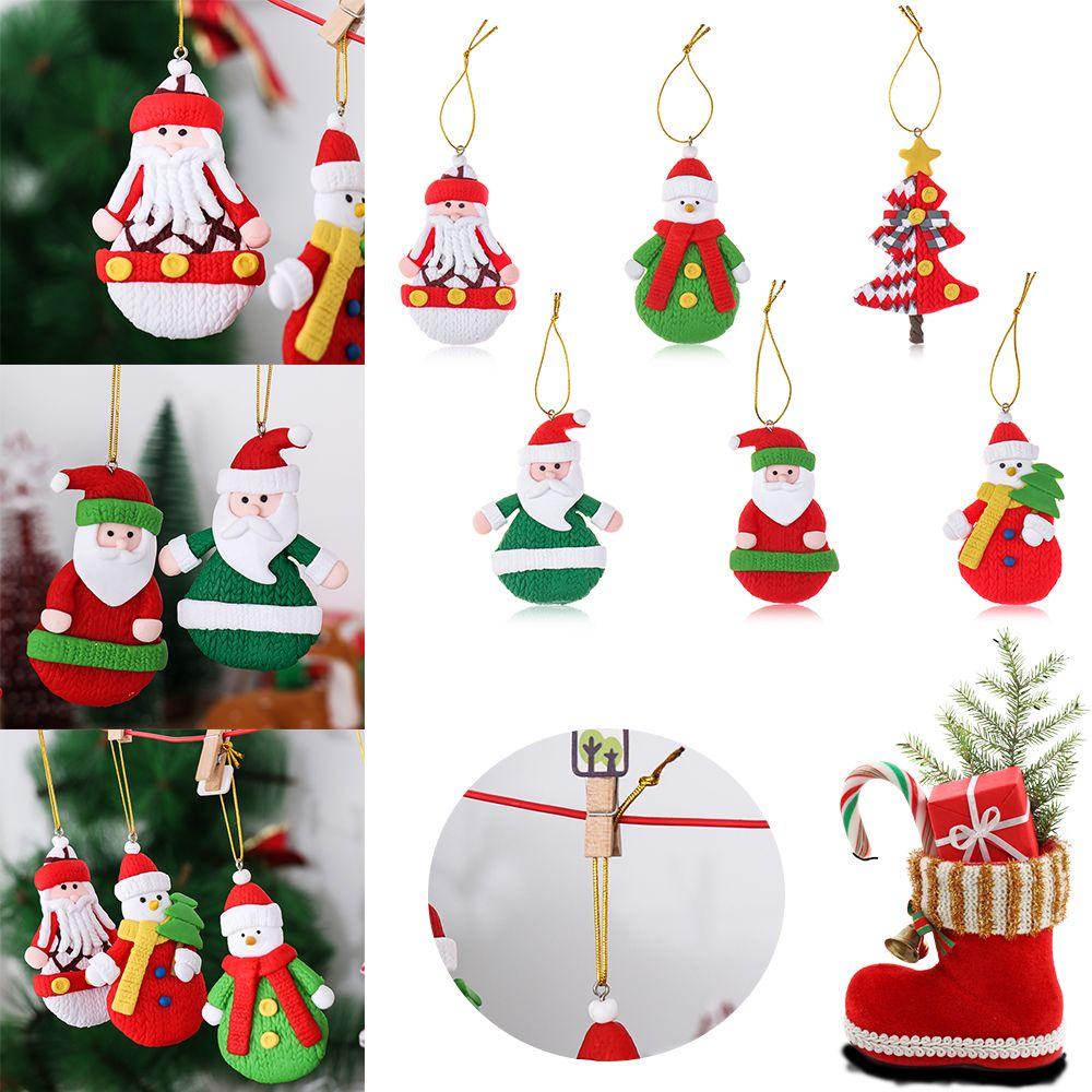 ZAIJIE24 Phụ Kiện Treo Trang Trí Cây Thông Giáng Sinh Năm Mới