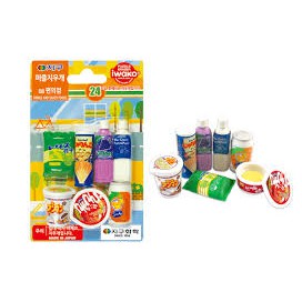 Tẩy Iwako nhập khẩu trực tiếp từ Nhật Bản ER-BRI012 vỉ hình nước ngọt, mì gói, hộp (0457) 1116712